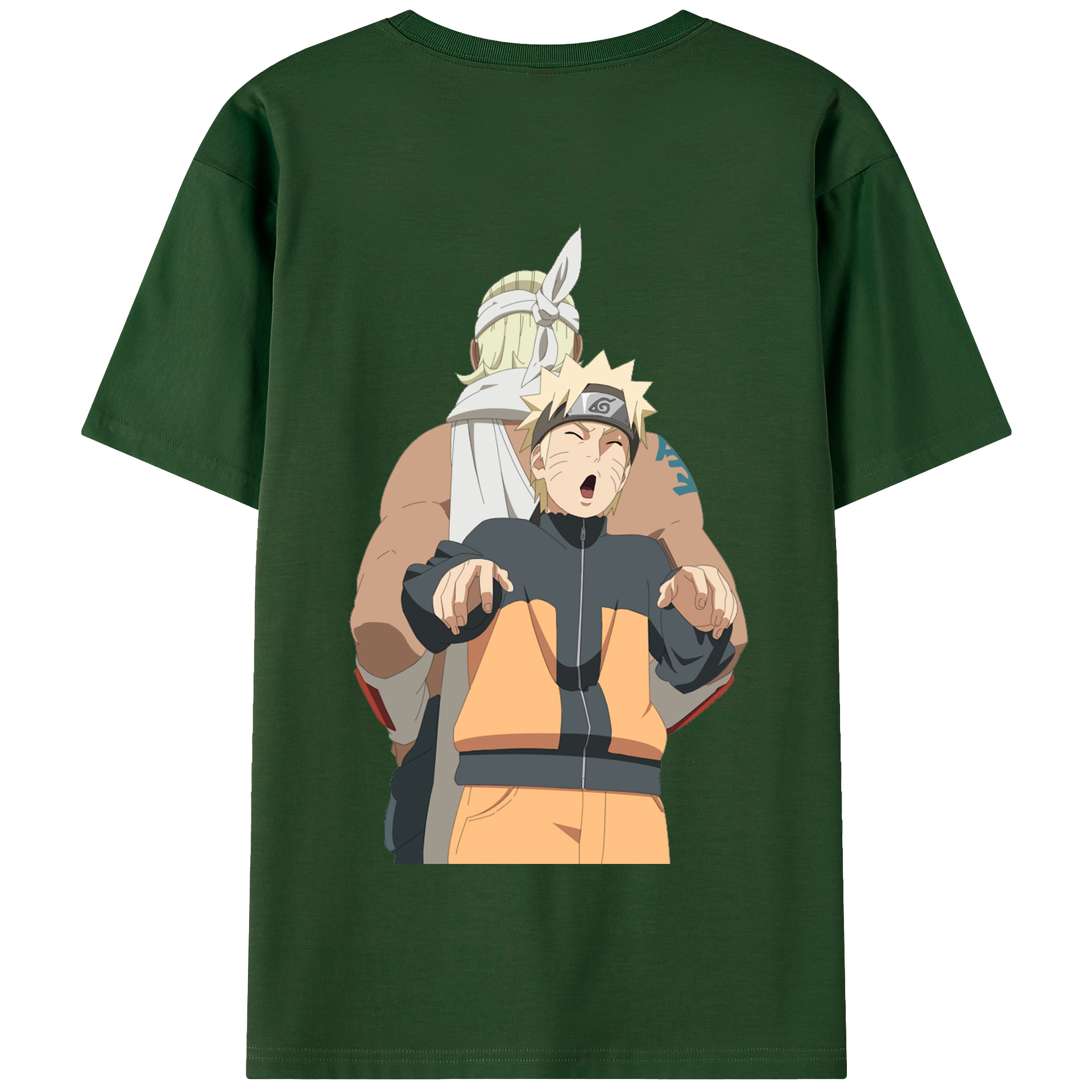 （画像用） NARUTO -ナルト- うずまき ナルト Uzumaki Naruto 綿100％半袖Tシャツ（背面プリント）